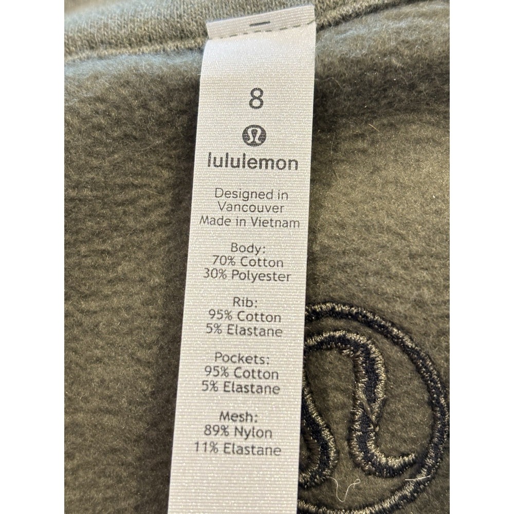 Lululemon Radiant Jacket Womens 8 Green Heathered Outdoor Activewear Athleisure - Picture 8 of 10